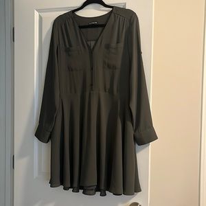 EXPRESS army green dress
